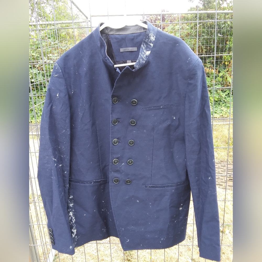 John Varvatos Paint Splattered Jacket
